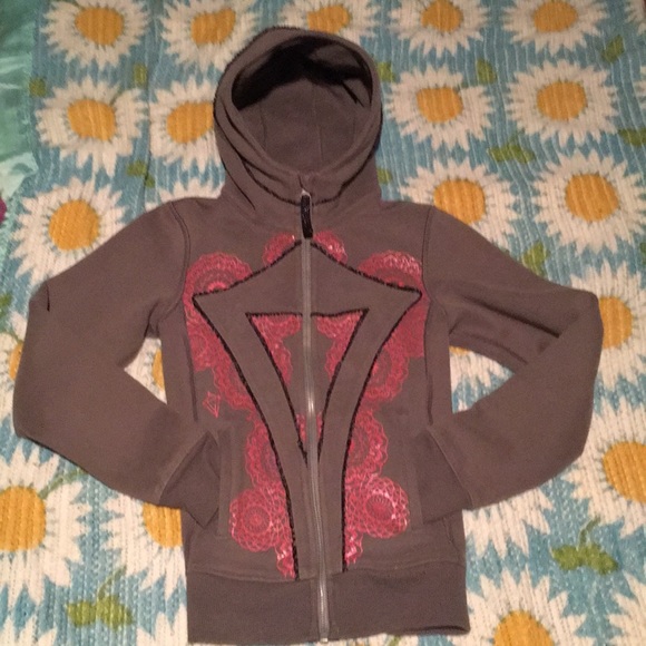 lululemon athletica Other - EUC🍋Girls size 8 Scuba Hoodie Ivivva by lululemon